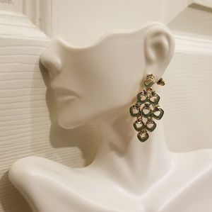 Francesca's Mint Crystal Cascade Earings